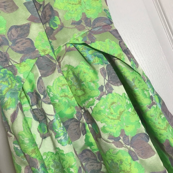 TOPSHOP neon green and purple cocktail mini dress - Picture 6 of 8